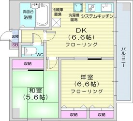 プレサント北３５条の物件間取画像